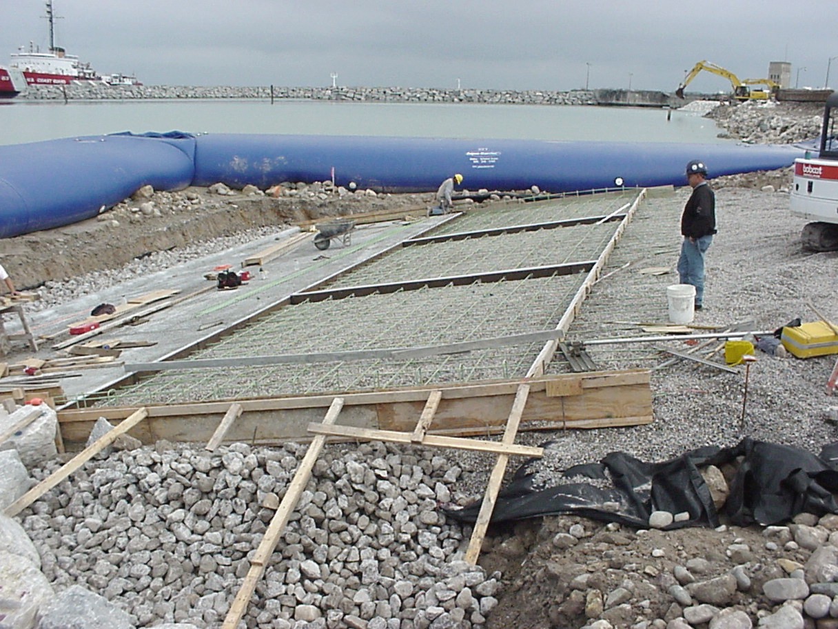 Boat Ramp Construction, Inflatable Water Dam, HSI Services